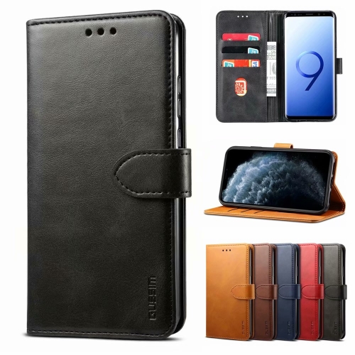 For Samsung Galaxy A32 5G GUSSIM Business Style Horizontal Flip Leather Case with Holder & Card Slots & Wallet(Black)