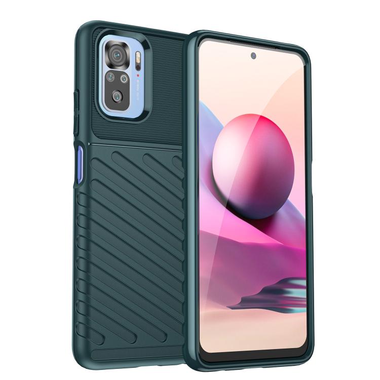 

For Xiaomi Redmi Note 10 Thunderbolt Shockproof TPU Protective Soft Case(Green)
