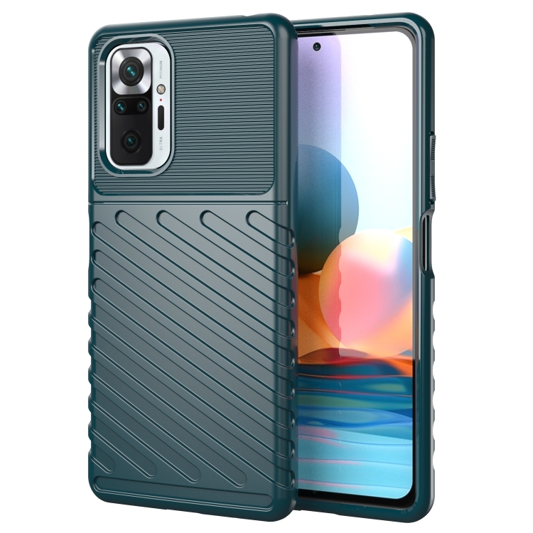

For Xiaomi Redmi Note 10 Pro Thunderbolt Shockproof TPU Protective Soft Case(Green)