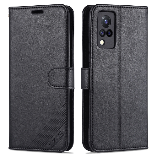 

For vivo S9 AZNS Sheepskin Texture Horizontal Flip Leather Case with Holder & Card Slots & Wallet(Black)