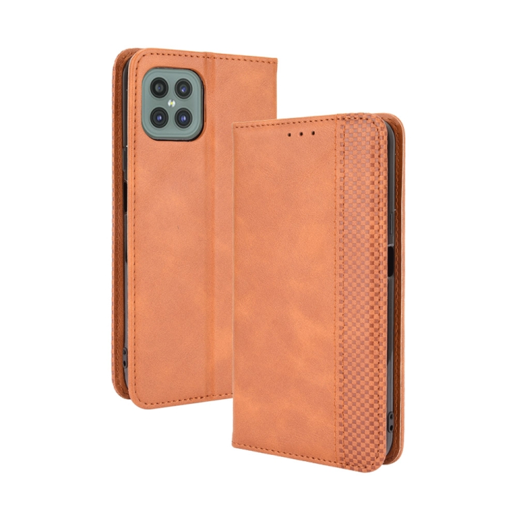 

For Cubot C30 Magnetic Buckle Retro Texture Horizontal Flip Leather Case with Holder & Card Slots & Photo Frame(Brown)