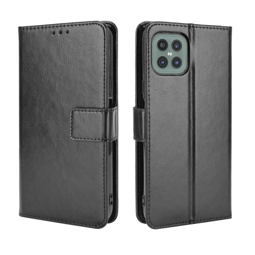 

For Cubot C30 Retro Crazy Horse Texture Horizontal Flip Leather Case with Holder & Card Slots & Lanyard(Black)