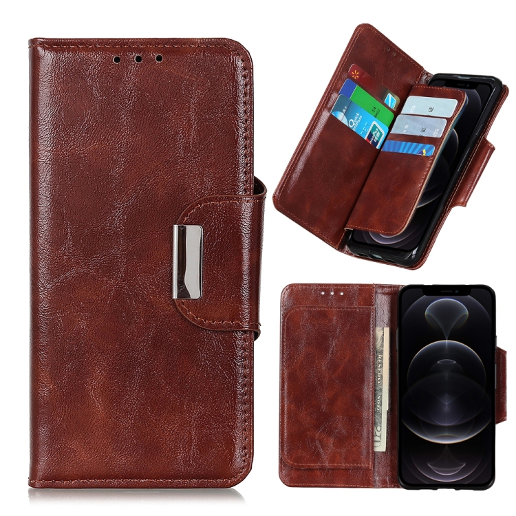 

Crazy Horse Texture Horizontal Flip Leather Case with Holder & 6-Card Slots & Wallet For iPhone 12 / 12 Pro(Brown)