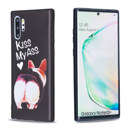 

For Galaxy Note10+ Embossed Painted Pattern TPU Case(Kiss My Ass)