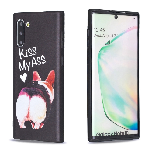 

For Galaxy Note10 Embossed Painted Pattern TPU Case(Kiss My Ass)