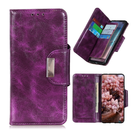 

For Samsung Galaxy S20 FE 5G / S20 Lite Crazy Horse Texture Horizontal Flip Leather Case with Holder & 6-Card Slots & Wallet(Purple)