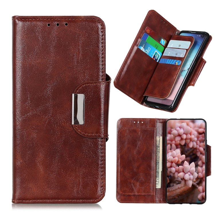 

For Samsung Galaxy A51 5G Crazy Horse Texture Horizontal Flip Leather Case with Holder & 6-Card Slots & Wallet(Brown)