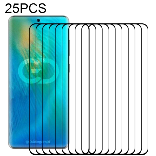 

For Huawei P50 Pro+ 25 PCS 3D Curved Edge Full Screen Tempered Glass Film(Black)