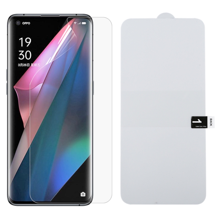 

For OPPO Find X3 Full Screen Protector Explosion-proof Hydrogel Film