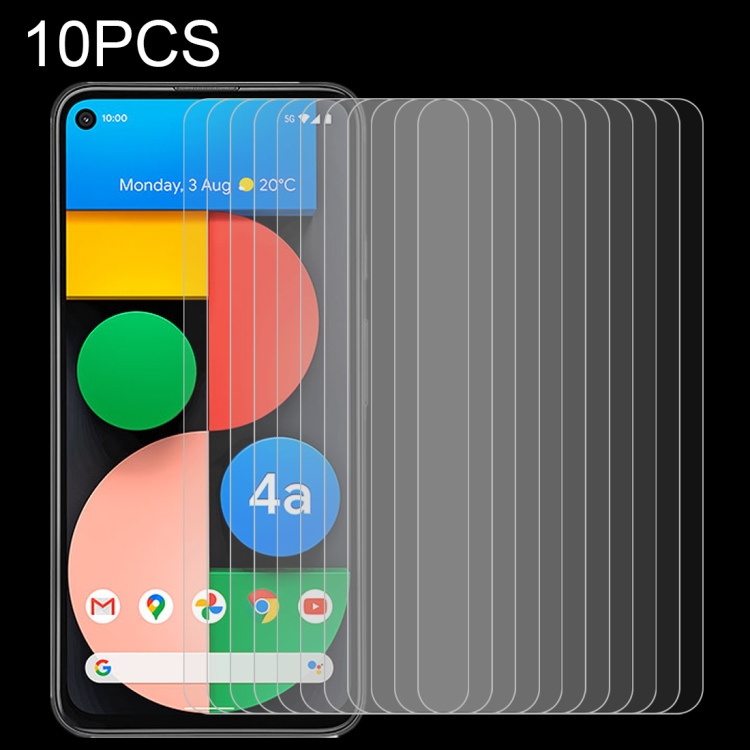 

For Google Pixel 4a 5G 10 PCS 0.26mm 9H 2.5D Tempered Glass Film