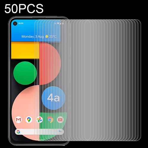 

For Google Pixel 4a 5G 50 PCS 0.26mm 9H 2.5D Tempered Glass Film