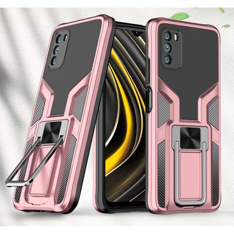 For Xiaomi Poco M3 Armor 2 in 1 PC + TPU Magnetic Shockproof Case with Foldable Holder(Rose Gold)
For Xiaomi Poco M3 Armor 2 in 1 PC + TPU Magnetic Shockproof Case with Foldable Holder(Rose Gold)