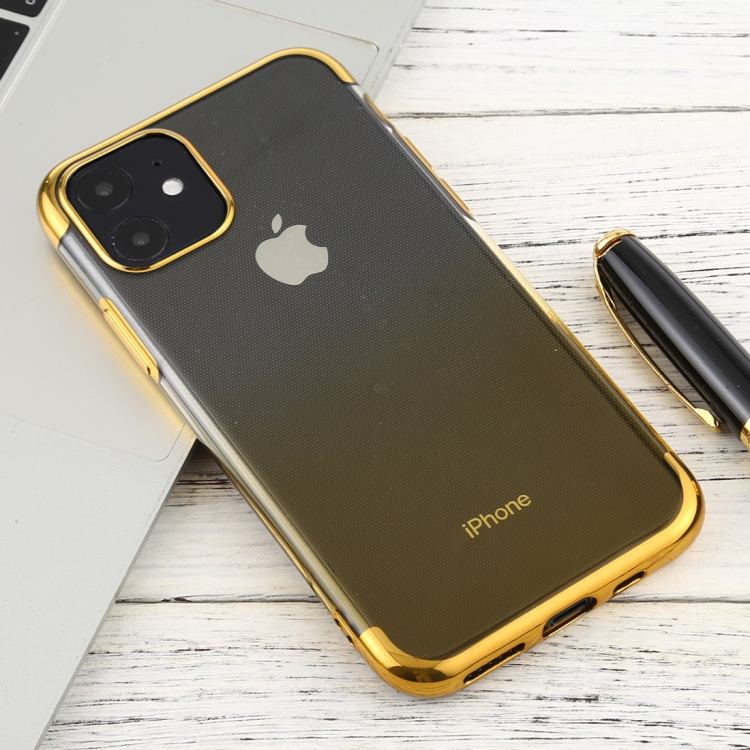 

For iPhone 11 Transparent Gradient TPU Anti-Drop And Waterproof Mobile Phone Protective Case(Yellow)