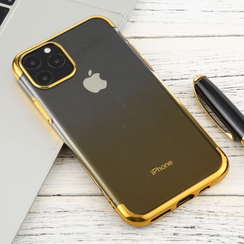 

For iPhone 11 Pro Max Transparent Gradient TPU Anti-Drop And Waterproof Mobile Phone Protective Case(Yellow)