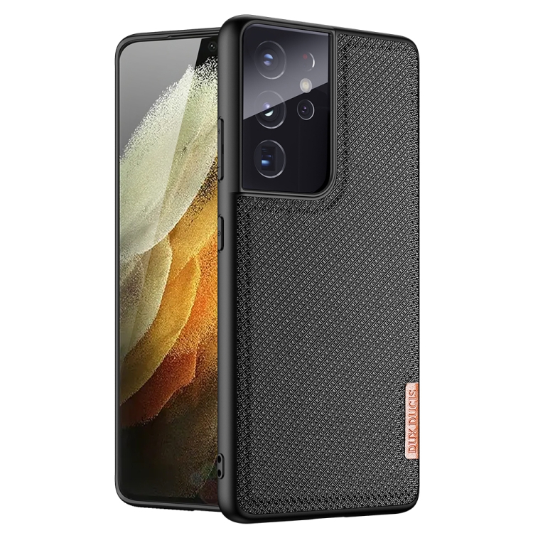 

For Samsung Galaxy S21 Ultra 5G DUX DUCIS Fino Series PU + TPU Protective Case(Black)