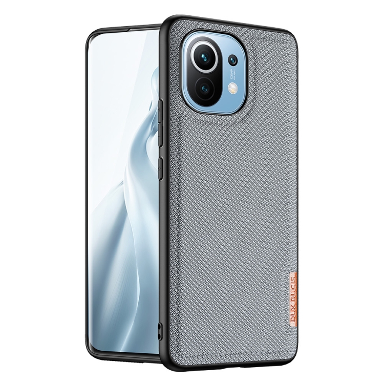 

For Xiaomi Mi 11 DUX DUCIS Fino Series PU + TPU Protective Case(Blue)