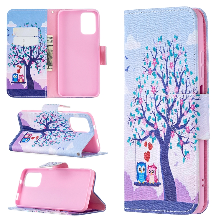 

For Xiaomi Redmi Note 10 4G/Note 10S Colored Drawing Pattern Horizontal Flip Leather Case with Holder & Card Slots & Wallet(Owl)