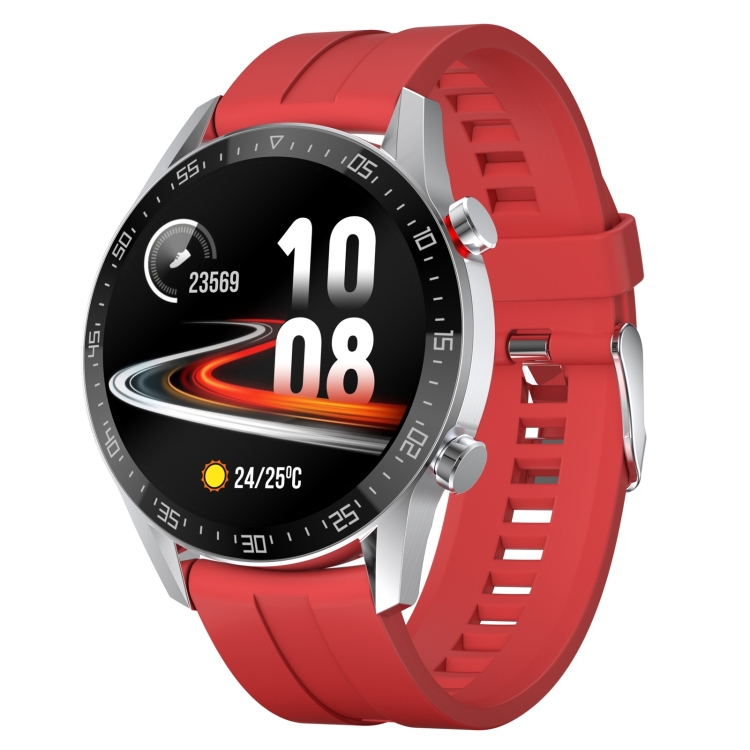 

SK7 1.3 inch TFT IPS Screen IP68 Waterproof Smart Watch, Support Blood Pressure Monitoring / Heart Rate Monitoring / Sleep Monitoring, Style: Silicone Strap(Red)