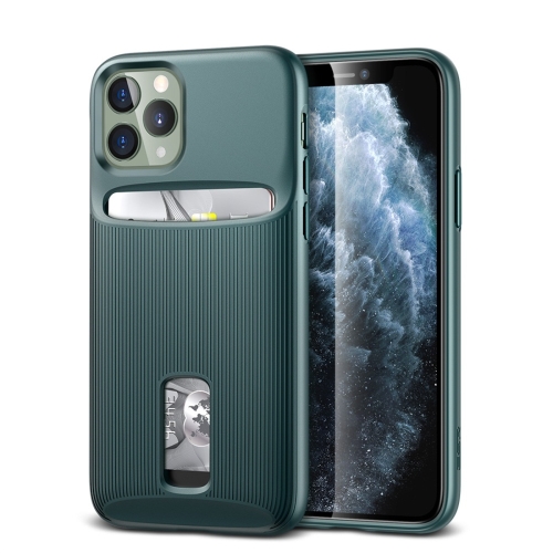 

For iPhone 11 ESR Wallet Armor Serie TPU + PC Protective Case with Card Slots(Green)