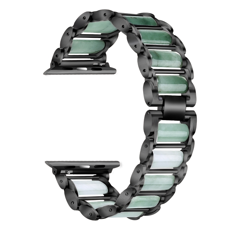 

Emerald Stainless Steel Watch Strap For Apple Watch Series 6 & SE & 5 & 4 44mm / 3 & 2 & 1 42mm(Black)