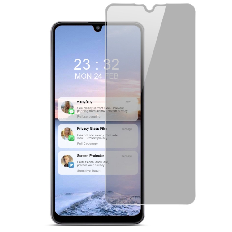 

For Samsung Galaxy A32 4G (European Version) IMAK HD Anti-spy Tempered Glass Protective Film