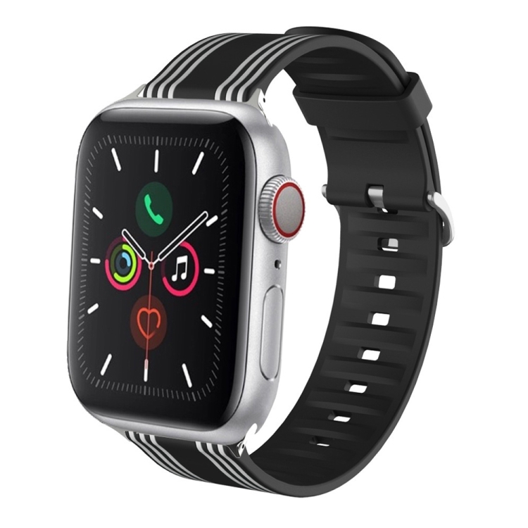 

Silicone Replaceable Watch Strap For Apple Watch Series 6 & SE & 5 & 4 40mm / 3 & 2 & 1 38mm(1)