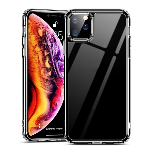 

For iPhone 11 Pro Max ESR Ice Shield Series Soft Silicone Frame + Glass Back Protective Case(Transparent)