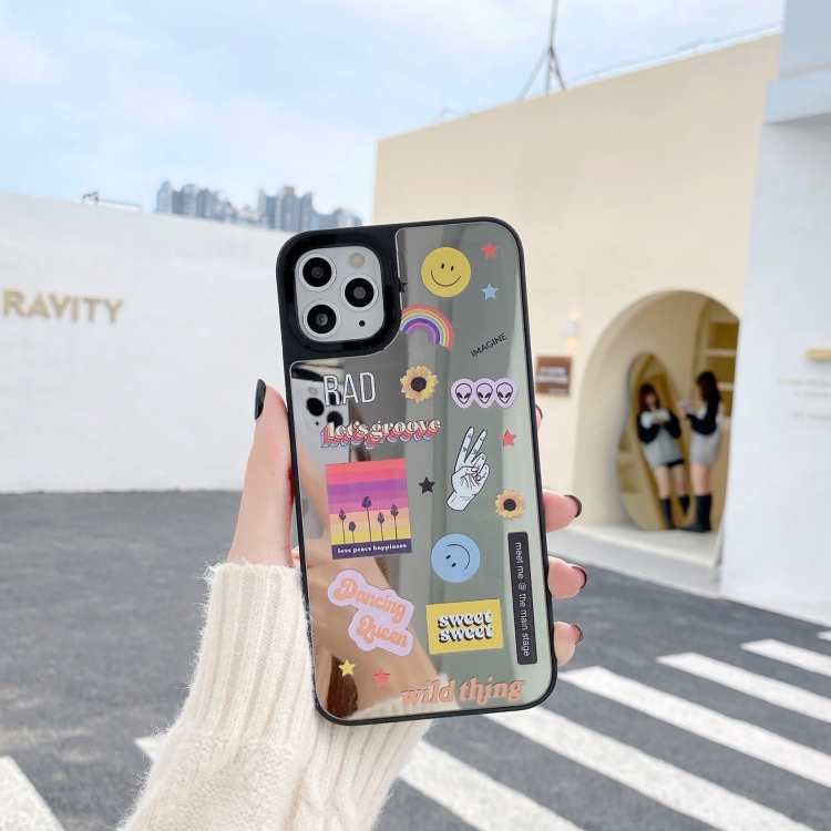 

Mirror Series Pattern Protective Case For iPhone 11 Pro(Rainbow Smile)