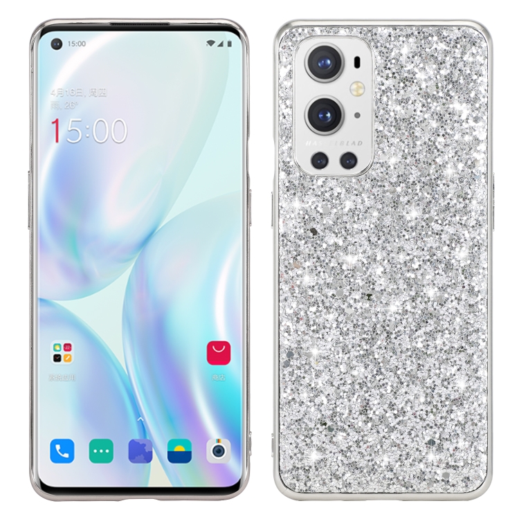 

For OnePlus 9 Glitter Powder Shockproof TPU Protective Case(Silver)