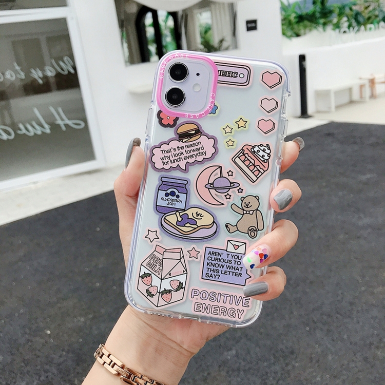 

Double Color TPU Pattern Protective Case For iPhone 11 Pro(Moon Bear)