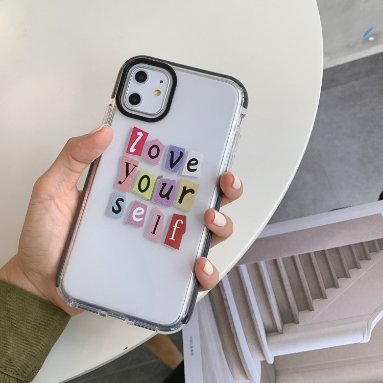 

Integrated Design Pattern Protective Case For iPhone 11(English Painting)