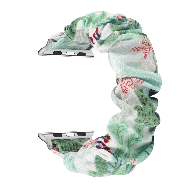 

Fabric Hair Ring Replacement Strap Watchband For Apple Watch Series 6 & SE & 5 & 4 40mm / 3 & 2 & 1 38mm(12)