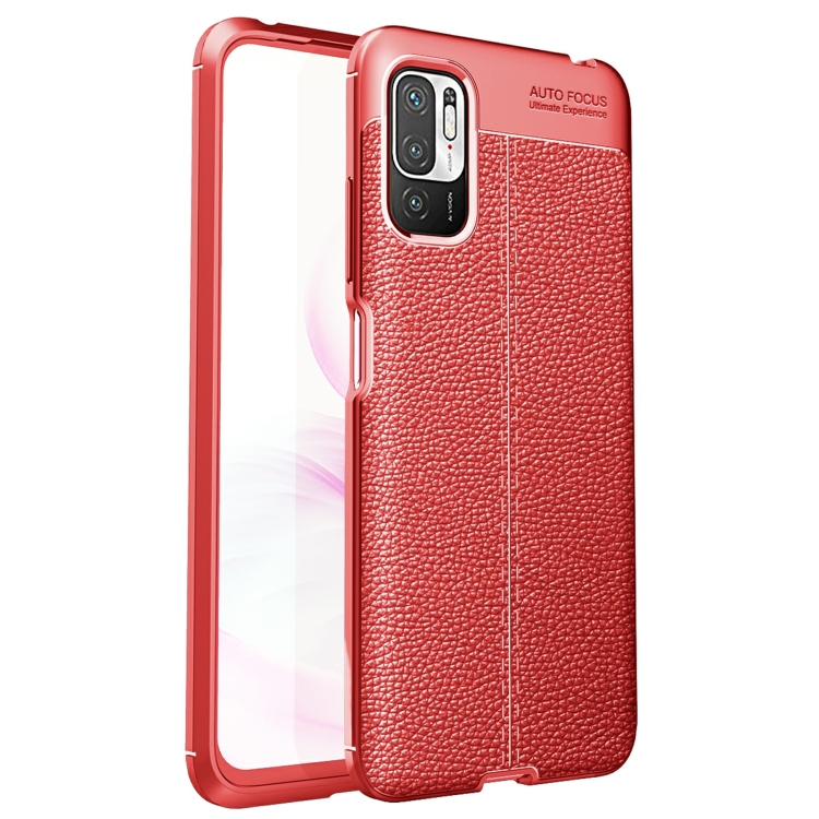 

For Xiaomi Redmi Note 10 5G Litchi Texture TPU Shockproof Case(Red)