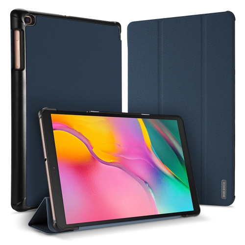 

For Samsung Galaxy Tab A 10.1 (2019) DUX DUCIS Domo Series Horizontal Flip Magnetic PU Leather Case with 3-folding Holder(Blue)