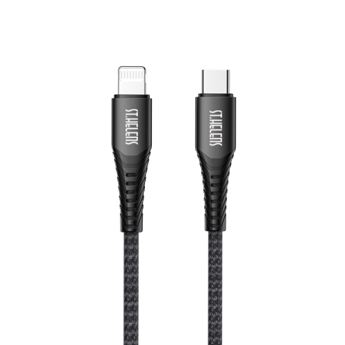 

JOYROOM ST-C04 2.4A Type-C to 8 Pin Braided Charging Cable，Cable Length： 1.2m(Black)