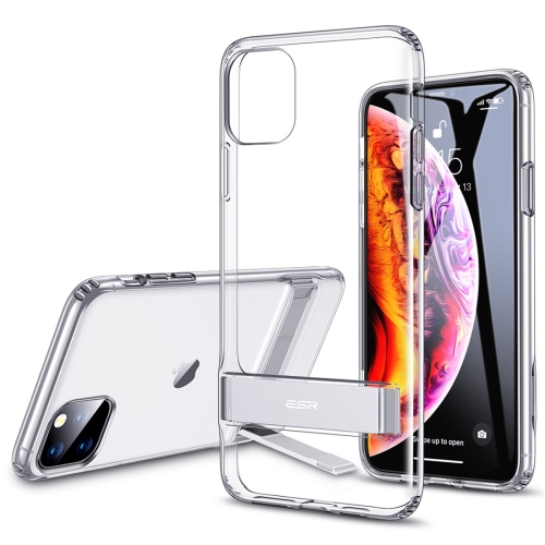 

For iPhone 11 Pro ESR Air Shield Boost Serie Shockproof PC + TPU Metal Protective Case with Holder(Transparent White)