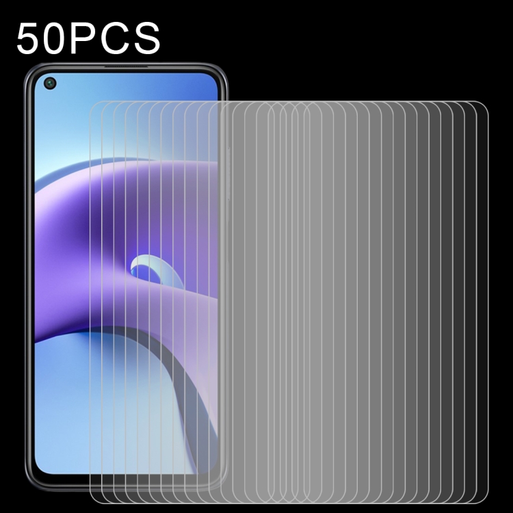 

For Xiaomi Redmi Note 9T 50 PCS 0.26mm 9H 2.5D Tempered Glass Film