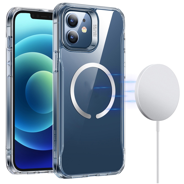 

ESR Classic Hybrid Shockproof Protective Case with MagSafe HaloLock For iPhone 12 / 12 Pro(Transparent)