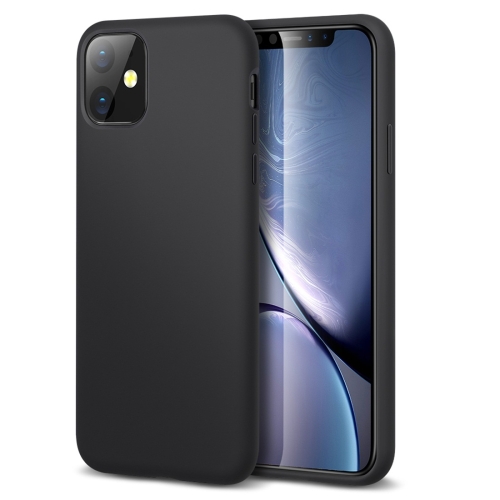 

For iPhone 11 ESR Yippee Color Serie Shockproof Soft Liquid Silicone Full Coverage Protective Case(Black)
