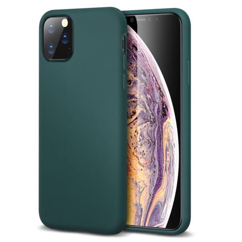 

For iPhone 11 Pro Max ESR Yippee Color Serie Shockproof Soft Liquid Silicone Full Coverage Protective Case(Pine Green)