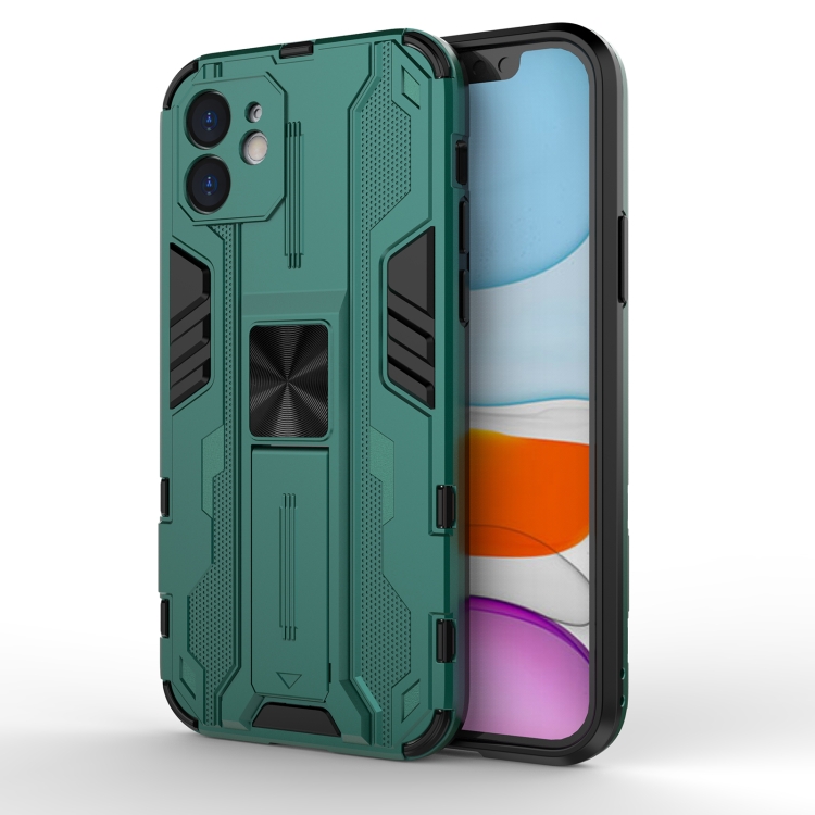 

Supersonic PC + TPU Shock-proof Protective Case with Holder For iPhone 11 Pro Max(Green)