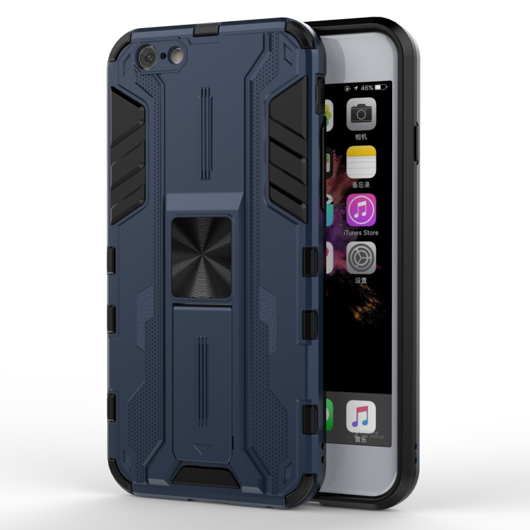 

Supersonic PC + TPU Shock-proof Protective Case with Holder For iPhone SE 2020 / 8 / 7(Dark Blue)