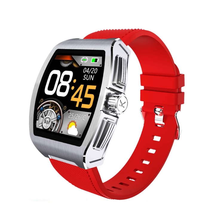 

TCWH004-C1 1.4 inch HD Screen IP68 Waterproof Smart Watch, Support Heart Rate Monitoring / Sleep Monitoring / Body Temperature Monitoring(Red Silver)