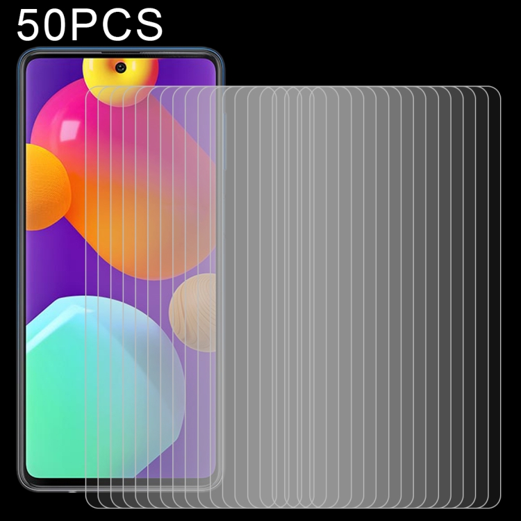 

For Samsung Galaxy M62 50 PCS 0.26mm 9H 2.5D Tempered Glass Film