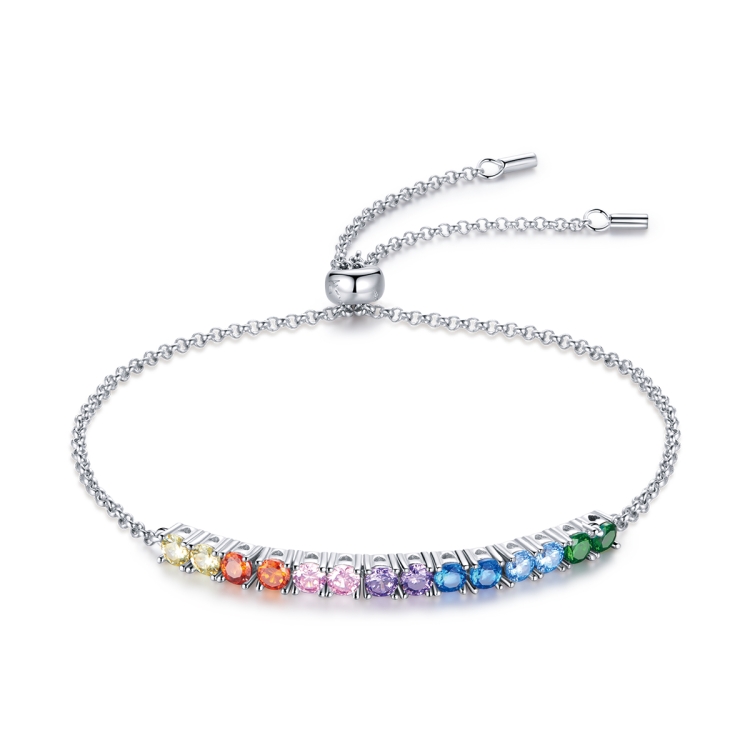 

S925 Sterling Silver Rainbow Bridge Women Bracelet Jewelry