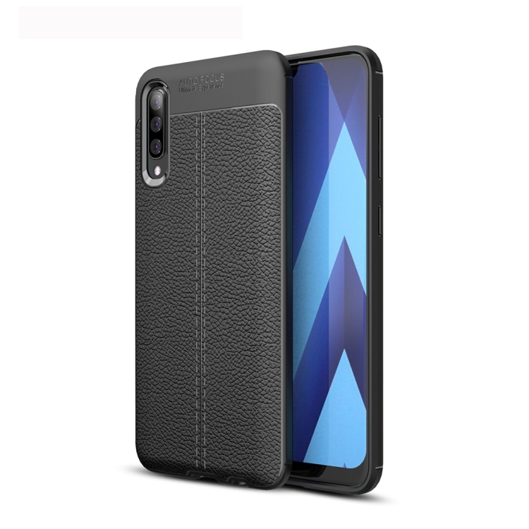 

For Galaxy A70 / A70s Galaxy Litchi Texture TPU Shockproof Case(Black)