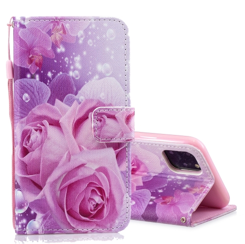 

For iPhone 11 Pro Max Horizontal Flip Leather Case with Holder & Card Slots & Wallet(Rose)