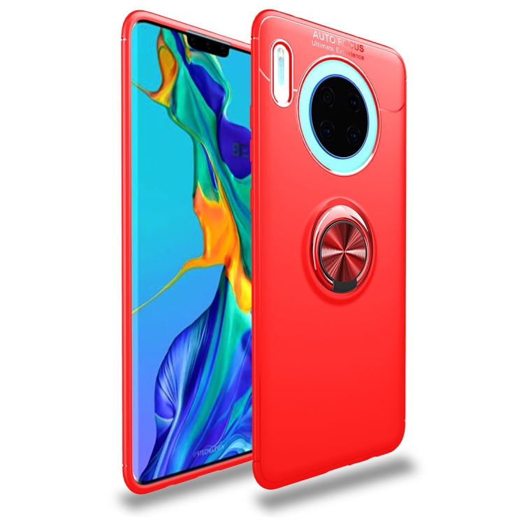

For Huawei Mate 30 / Mate 30 5G Lenuo Shockproof TPU Case with Invisible Holder(Red)
