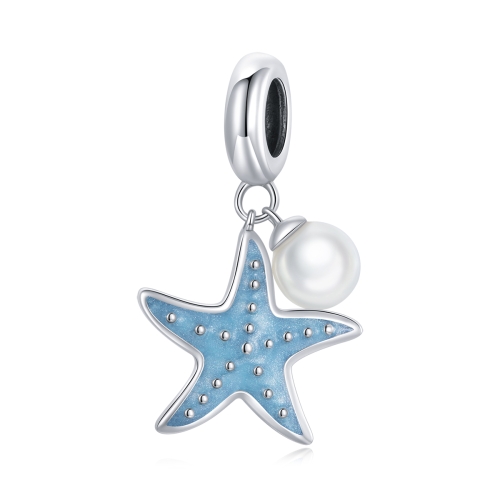 

S925 Sterling Silver Starfish Pendant DIY Bracelet Necklace Accessories