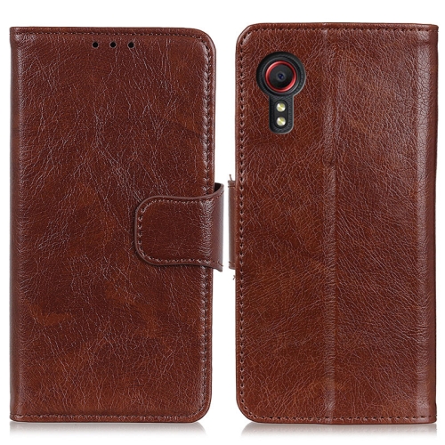 

For Samsung Galaxy Xcover 5 Nappa Texture Horizontal Flip Leather Case with Holder & Card Slots & Wallet(Brown)